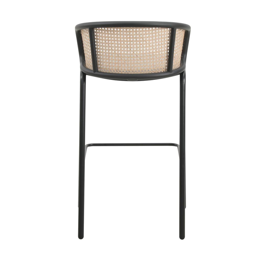 Seat and Black Powder Coated Steel Frame, Set of 2. Picture 5