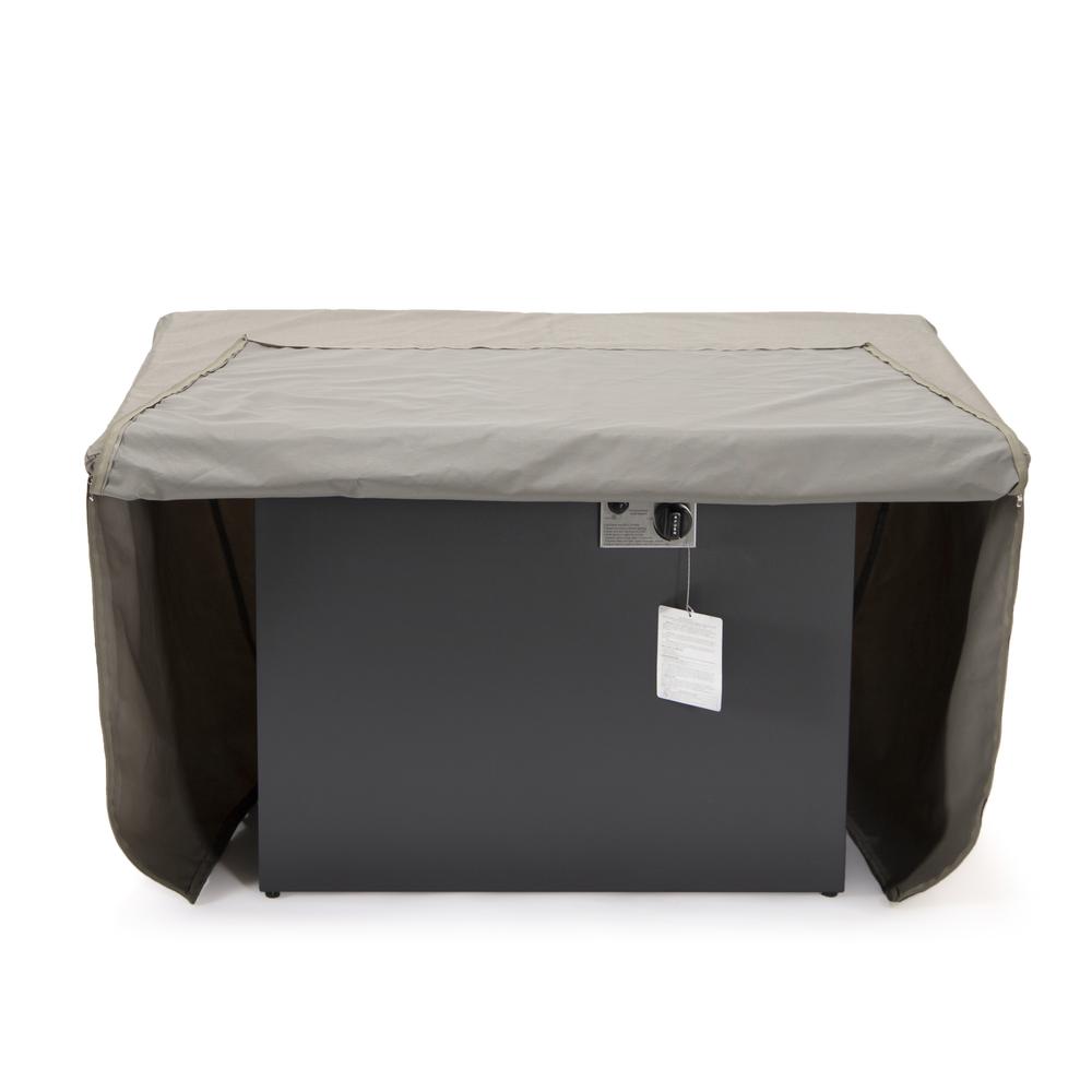 Chelsea Waterproof Fabric Rectangle Fire Pit Table Cover. Picture 4