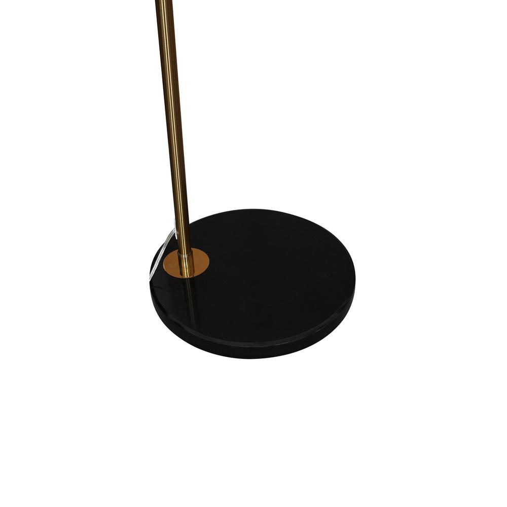 Arched Floor Lamp 75.6" Height with Black Round Marble Base. Picture 7