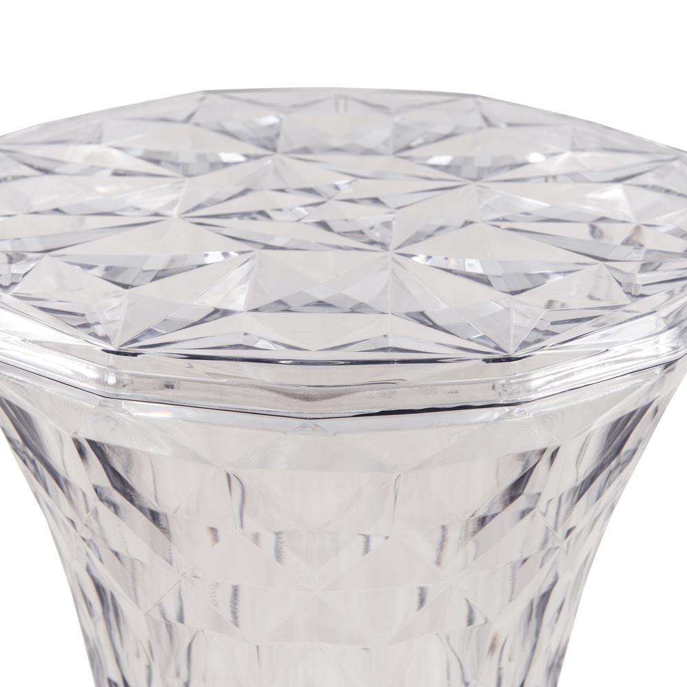 Diamond Shaped Modern Vanity Clio Stool/Side Table. Picture 3