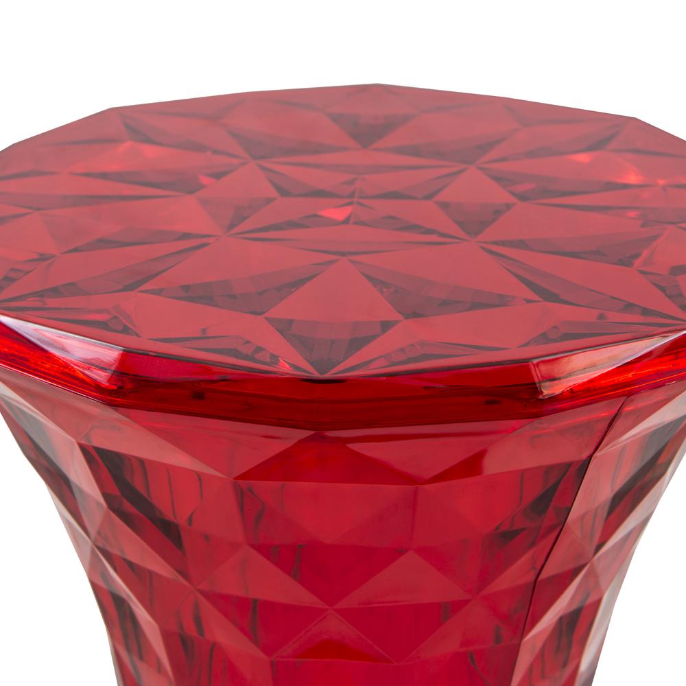 Diamond Shaped Modern Vanity Clio Stool/Side Table. Picture 3