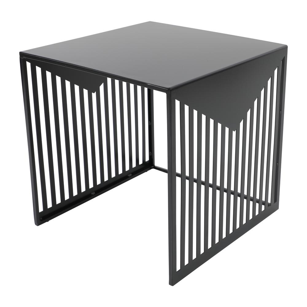 Cisco Modern Square Steel Side Table with Powder Coated Finish. Picture 1