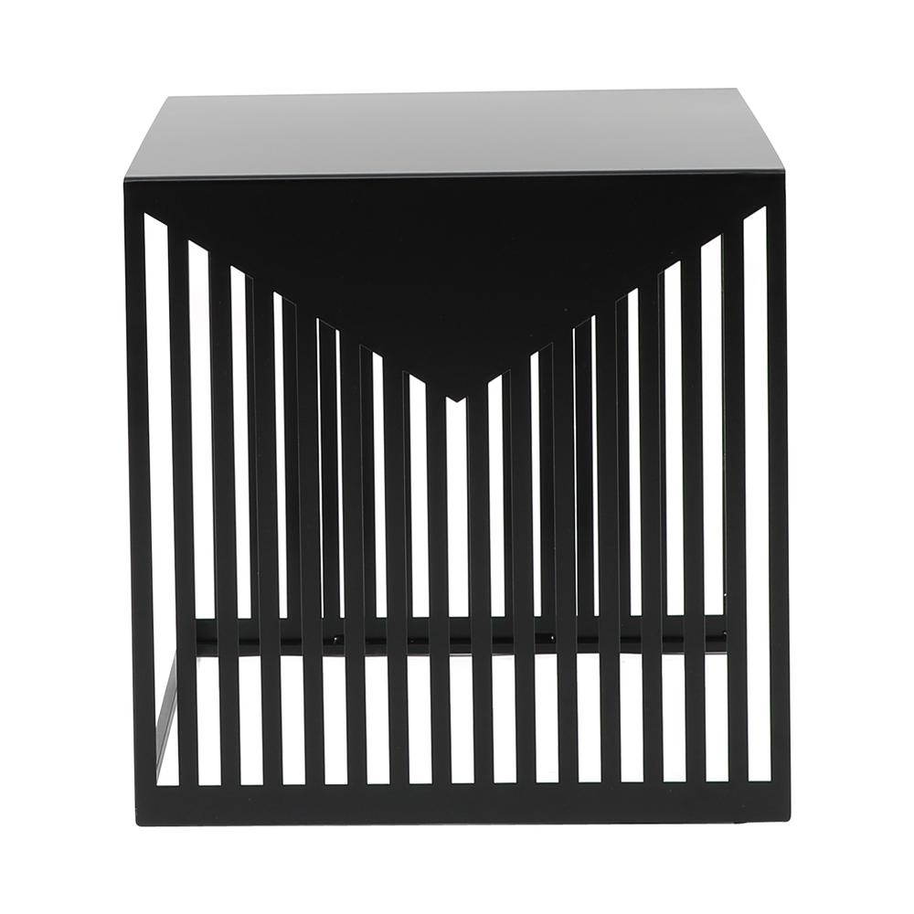 Cisco Modern Square Steel Side Table with Powder Coated Finish. Picture 5