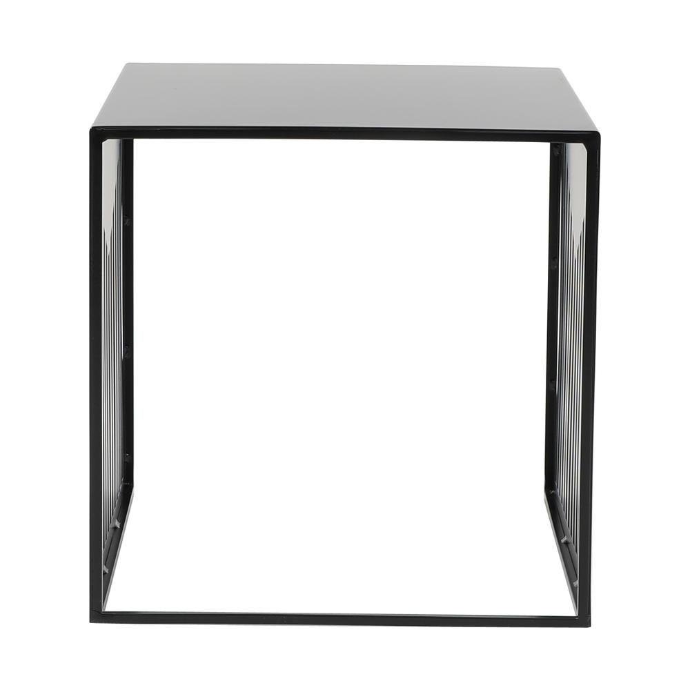Cisco Modern Square Steel Side Table with Powder Coated Finish. Picture 8