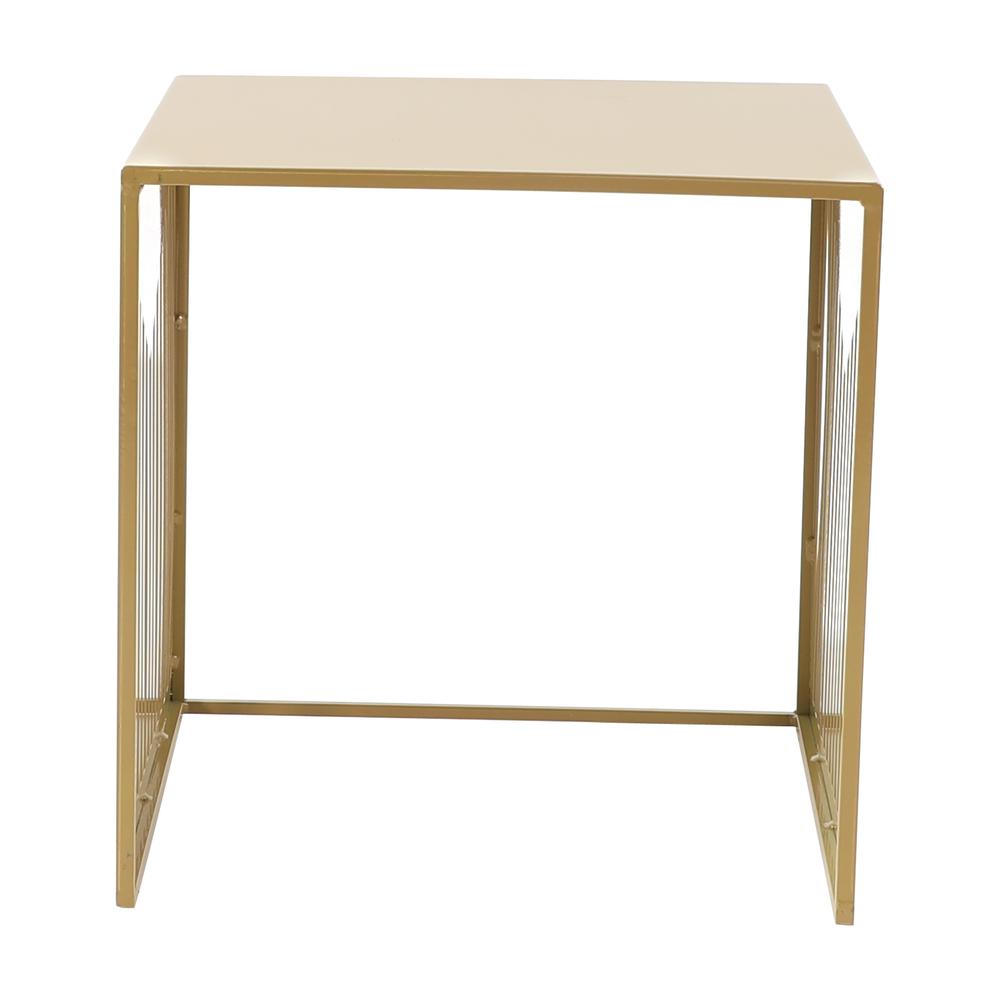 Cisco Modern Square Steel Side Table with Powder Coated Finish. Picture 7