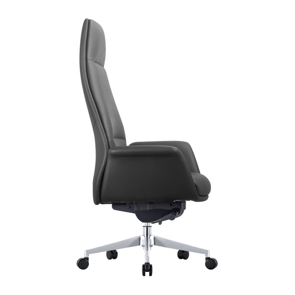 Summit Series Tall Office Chair In Black Leather. Picture 6
