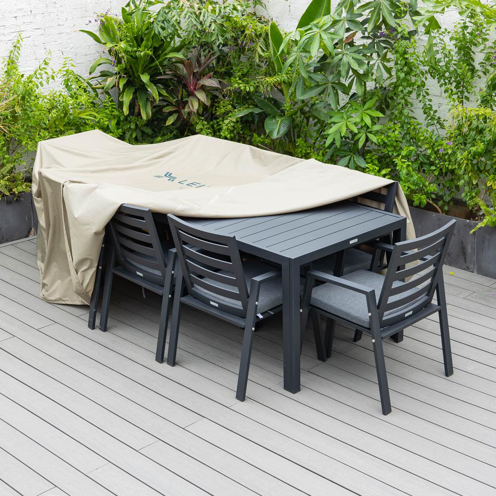 Chelsea Rectangular Outdoor Rain Cover for 87" Patio Dining Table. Picture 12