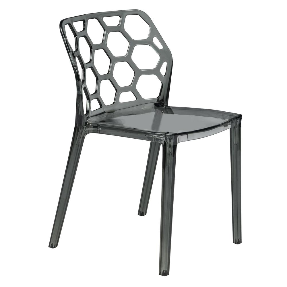LeisureMod Modern Dynamic Dining Chair DC19TBL. Picture 1
