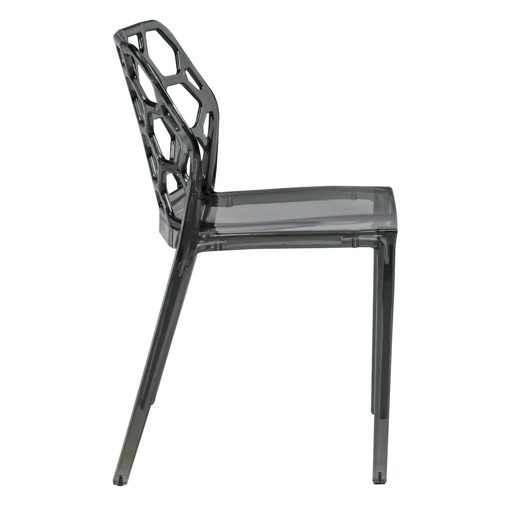 LeisureMod Modern Dynamic Dining Chair DC19TBL. Picture 3