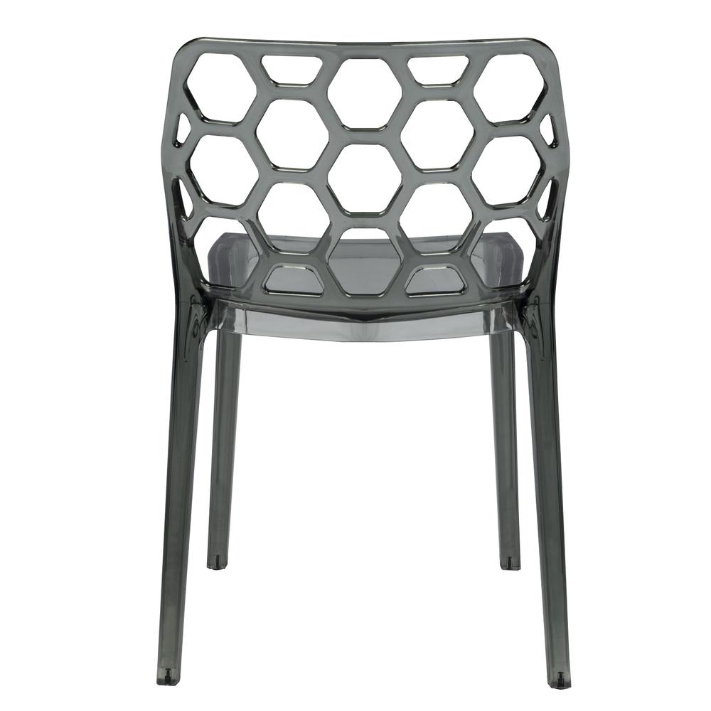 LeisureMod Modern Dynamic Dining Chair DC19TBL. Picture 4