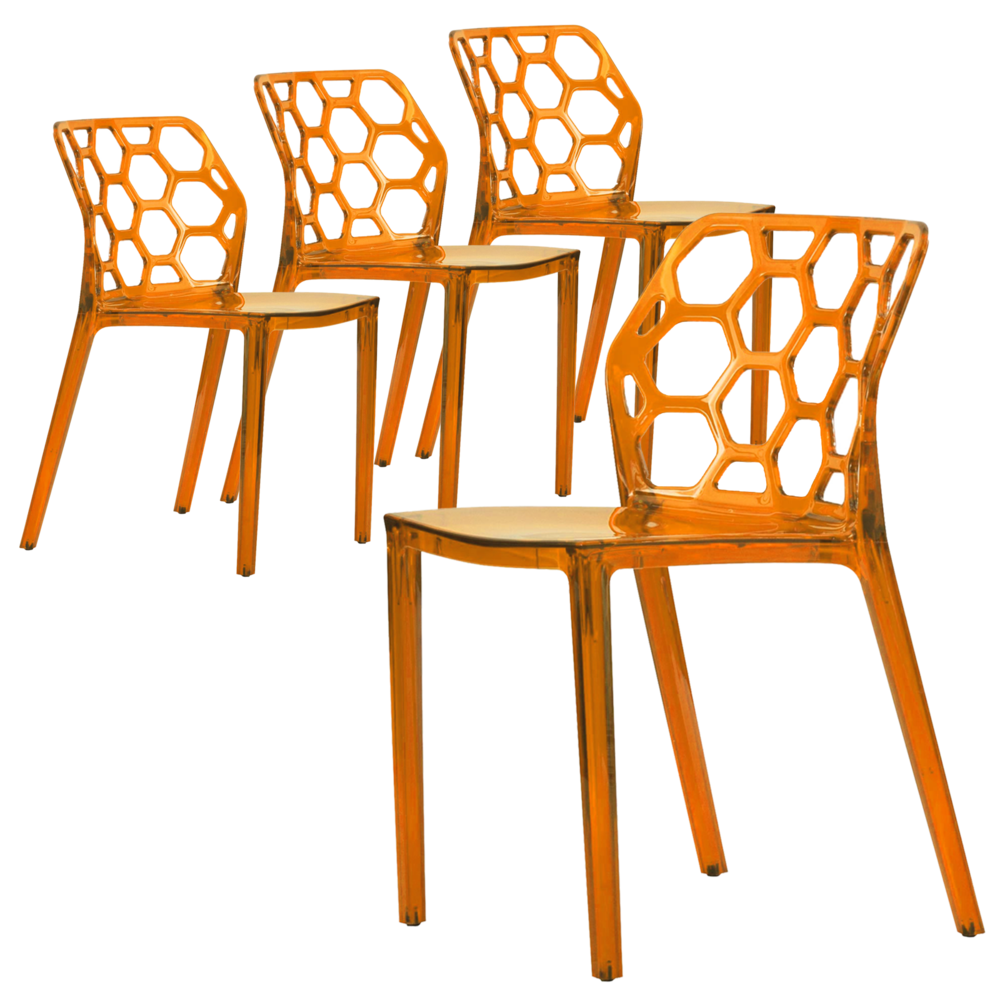 Modern Dynamic Dining Chair Set of 4. Picture 1