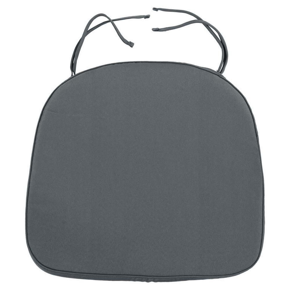 LeisureMod Modern Dining Chair Cushion Pads Dark Gray. The main picture.