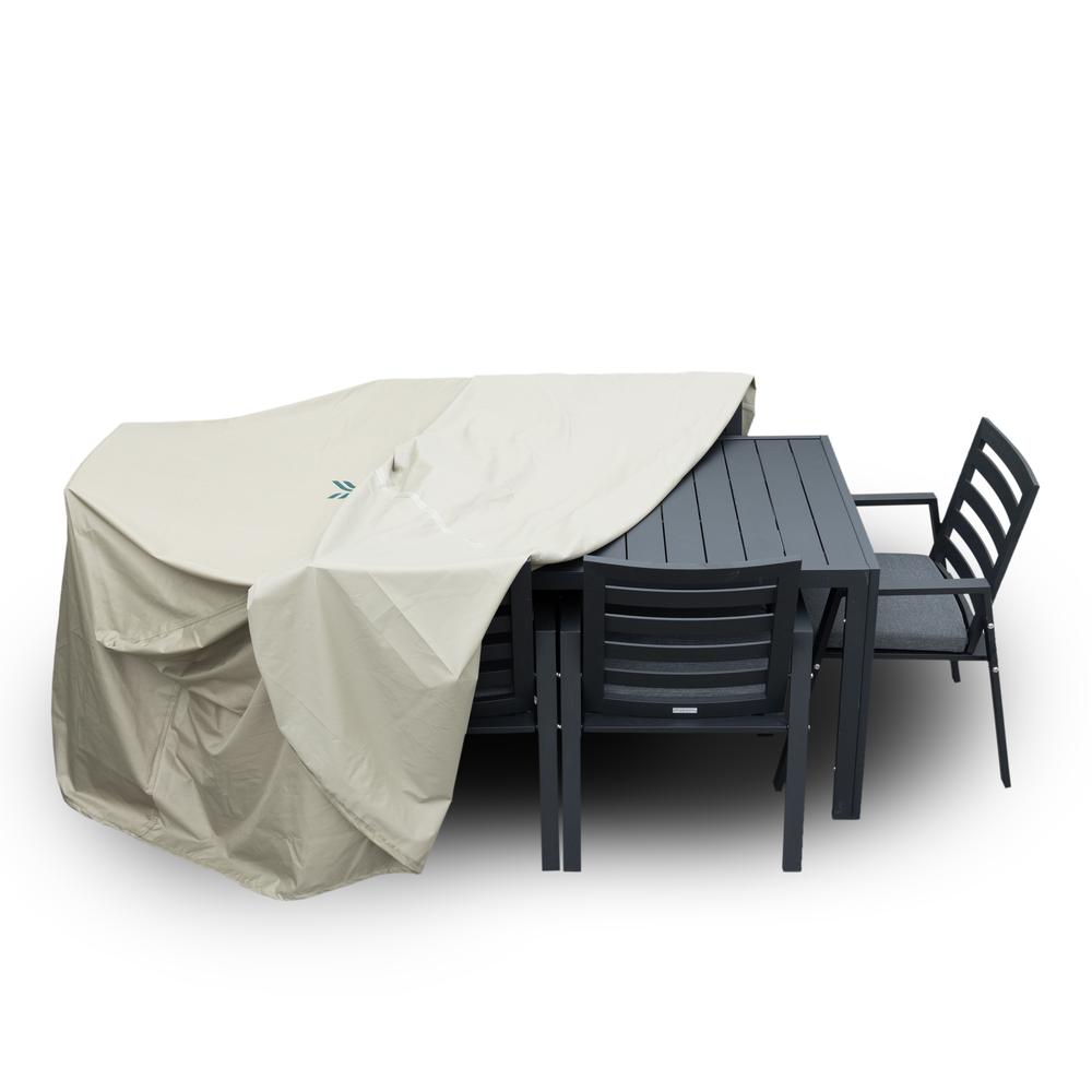 Chelsea Rectangular Outdoor Rain Cover for 63" Patio Dining Table. Picture 4