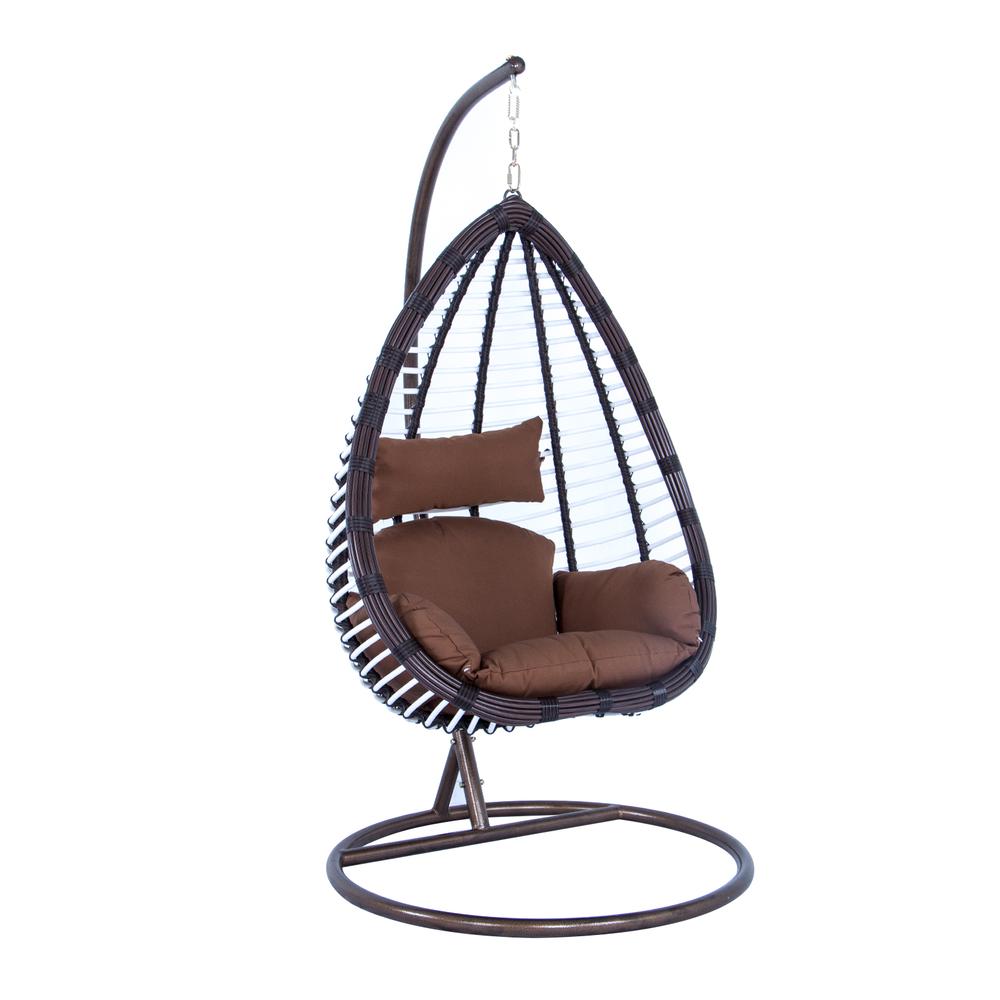 Wicker Hanging Egg Swing Chair Indoor Outdoor Use. Picture 1