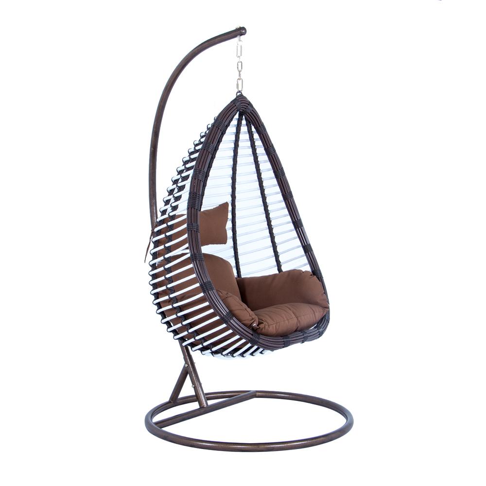 Wicker Hanging Egg Swing Chair Indoor Outdoor Use. Picture 2