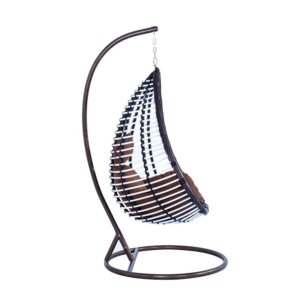 Wicker Hanging Egg Swing Chair Indoor Outdoor Use. Picture 3