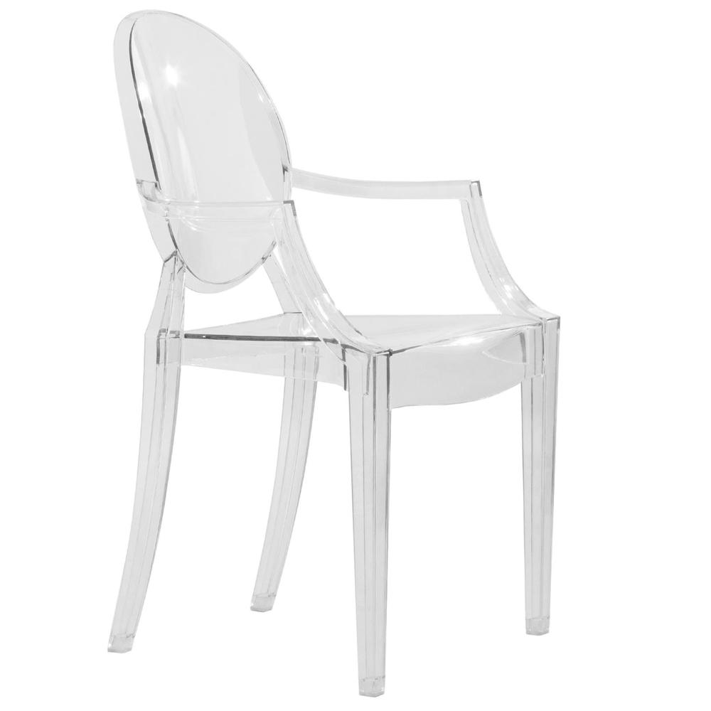 Carroll Modern Acrylic Dining Side Chair. Picture 1