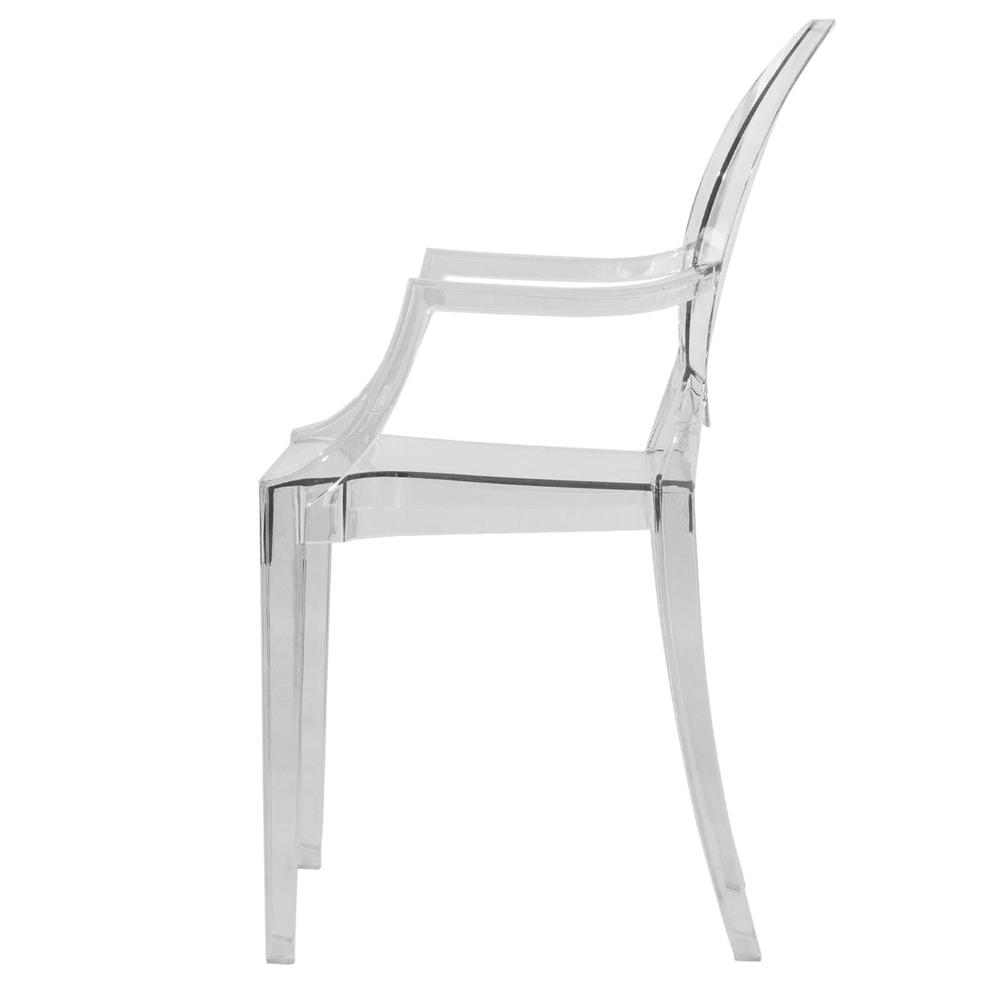 Carroll Modern Acrylic Dining Side Chair. Picture 3