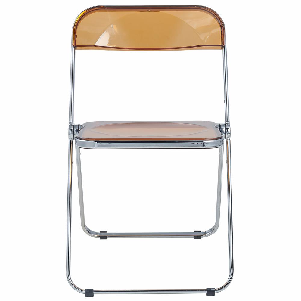 Lawrence Acrylic Folding Chair With Metal Frame. Picture 14