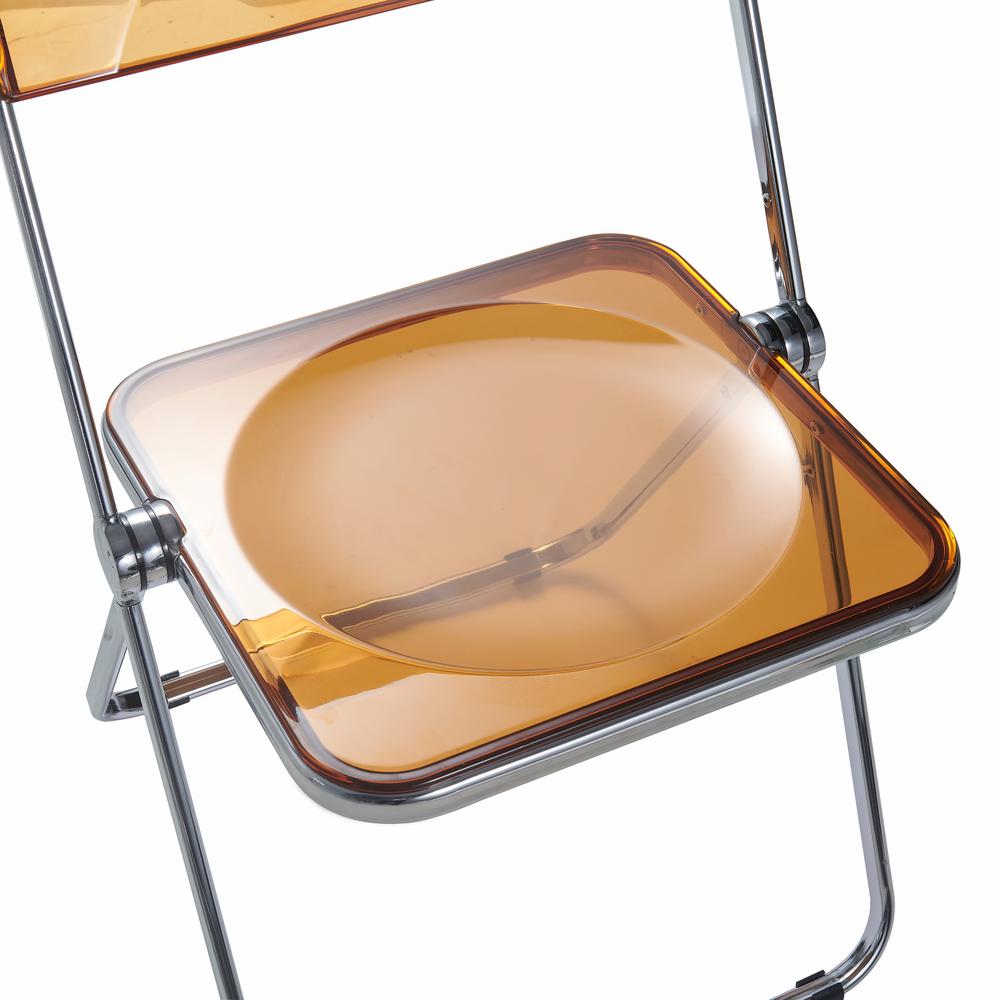 Lawrence Acrylic Folding Chair With Metal Frame. Picture 18