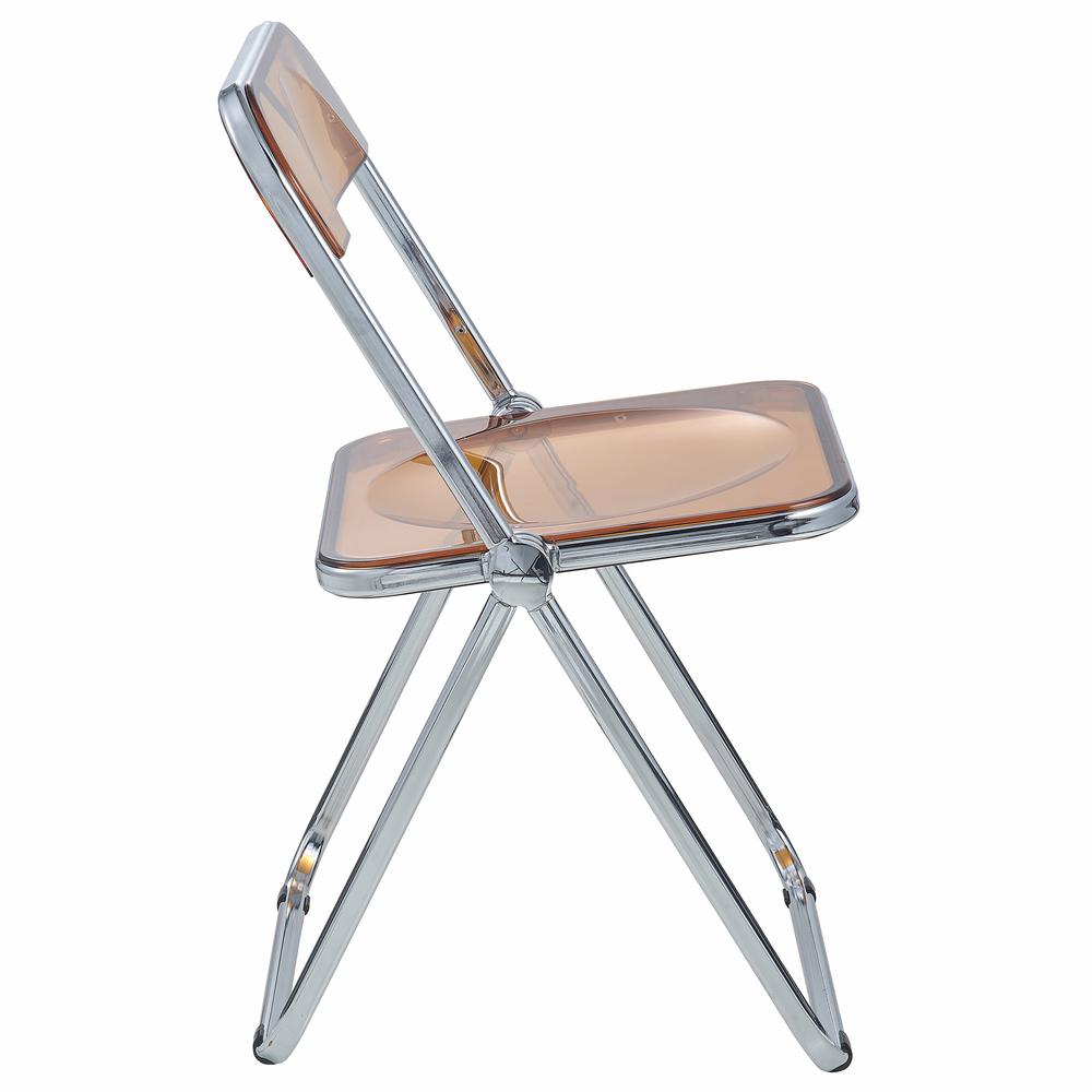 Lawrence Acrylic Folding Chair With Metal Frame. Picture 26