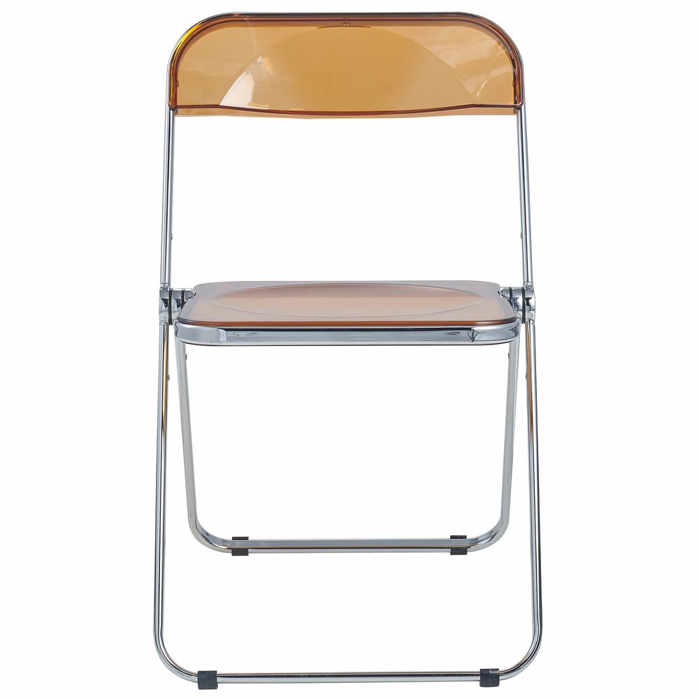 Lawrence Acrylic Folding Chair With Metal Frame. Picture 4