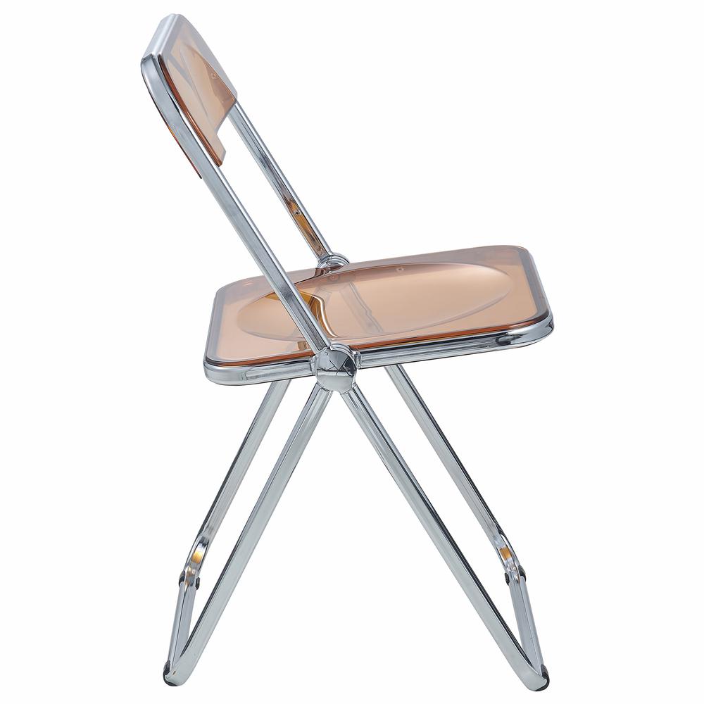 Lawrence Acrylic Folding Chair With Metal Frame. Picture 6