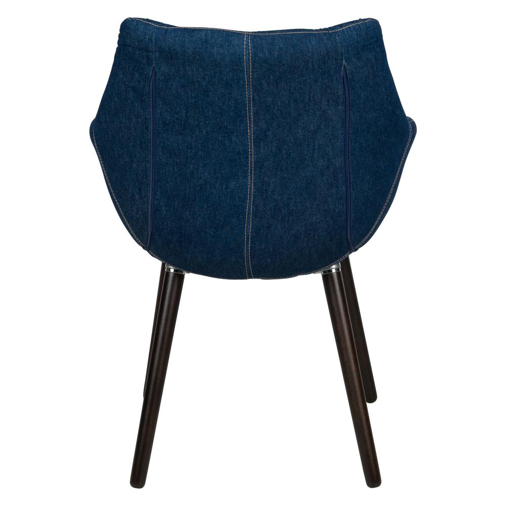 Milburn Tufted Denim Lounge Chair. Picture 4