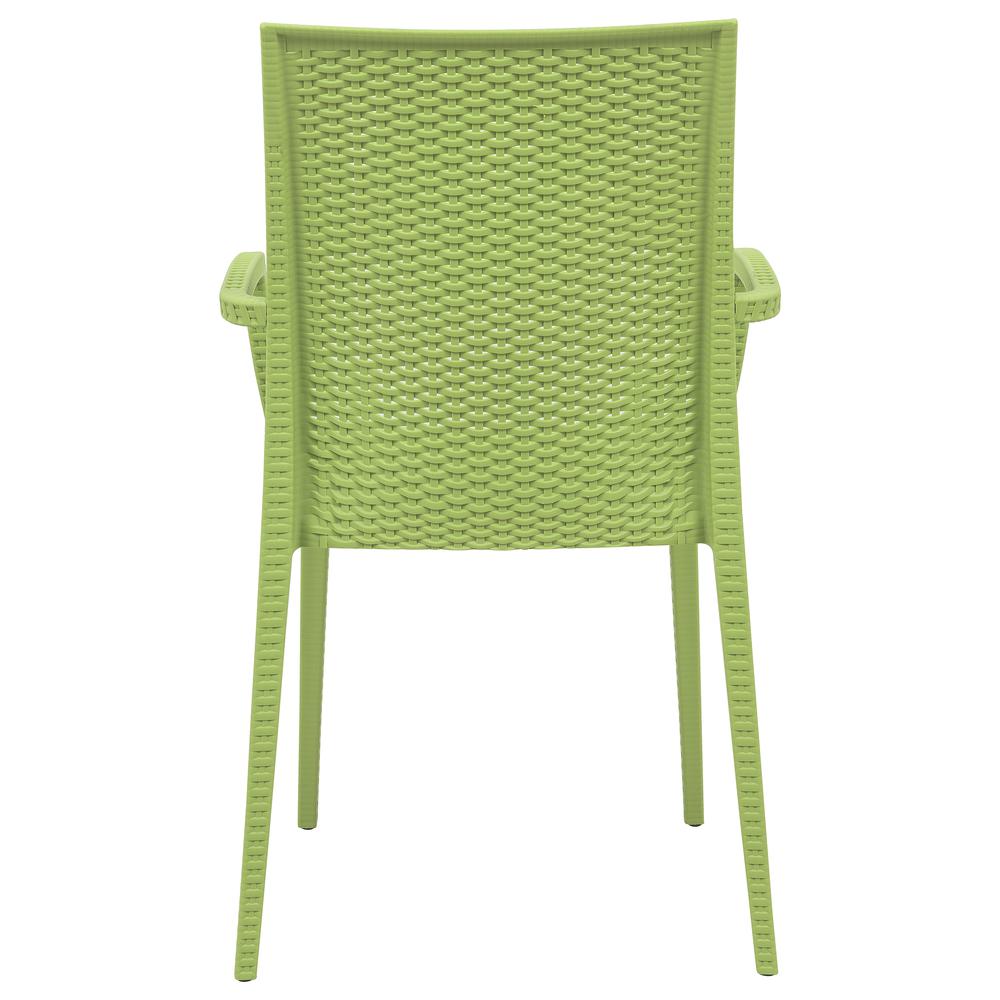 LeisureMod Weave Mace Indoor/Outdoor Chair (With Arms) MCA19G. Picture 12