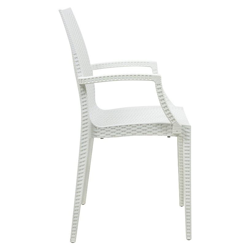 LeisureMod Weave Mace Indoor/Outdoor Chair (With Arms) MCA19W. Picture 11