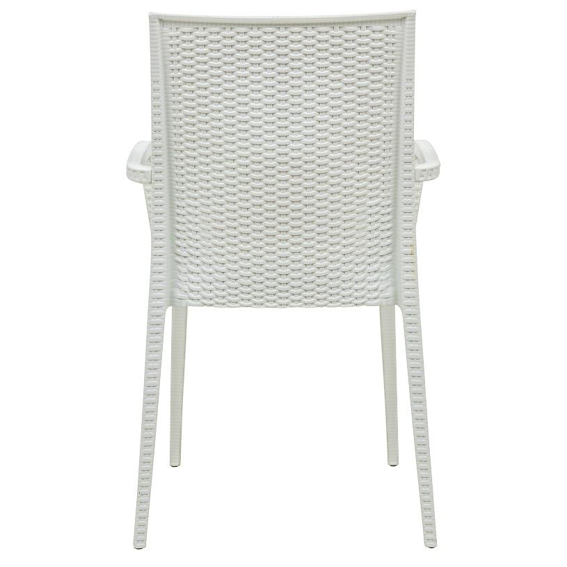 LeisureMod Weave Mace Indoor/Outdoor Chair (With Arms) MCA19W. Picture 12