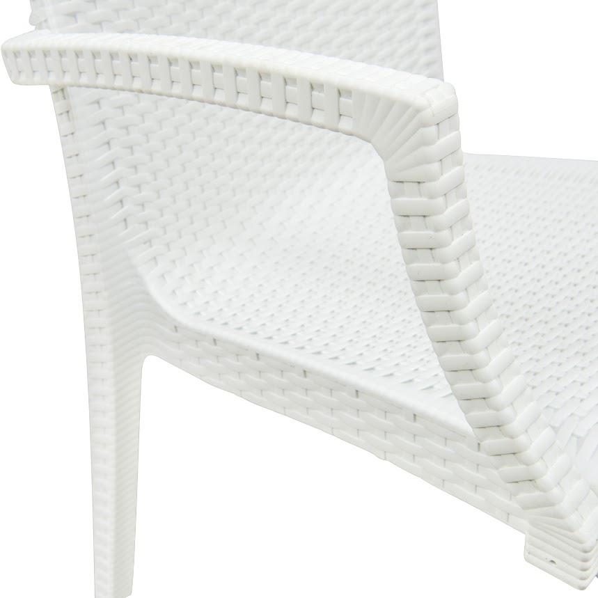 LeisureMod Weave Mace Indoor/Outdoor Chair (With Arms) MCA19W. Picture 13
