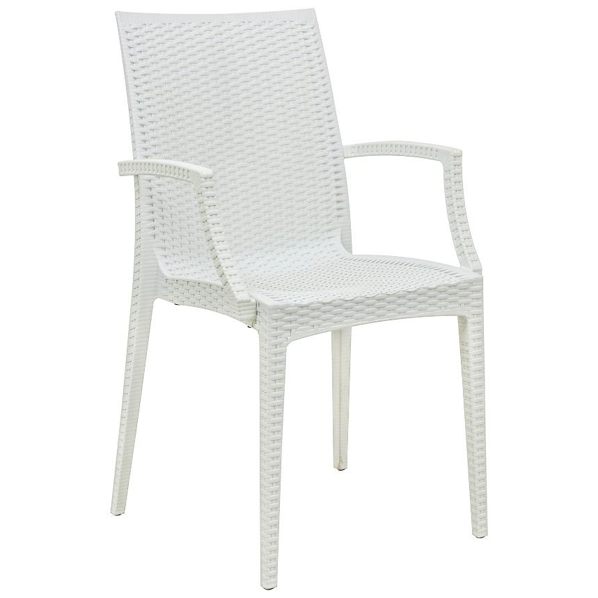 LeisureMod Weave Mace Indoor/Outdoor Chair (With Arms) MCA19W. The main picture.