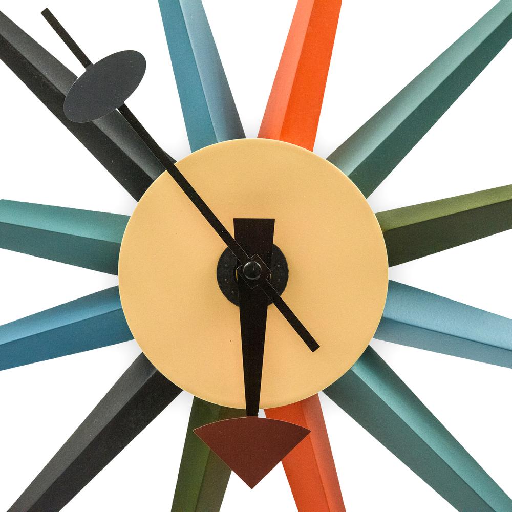 Maxi Modern Design Colorful Star Silent Non-Ticking Wall Clock. Picture 2