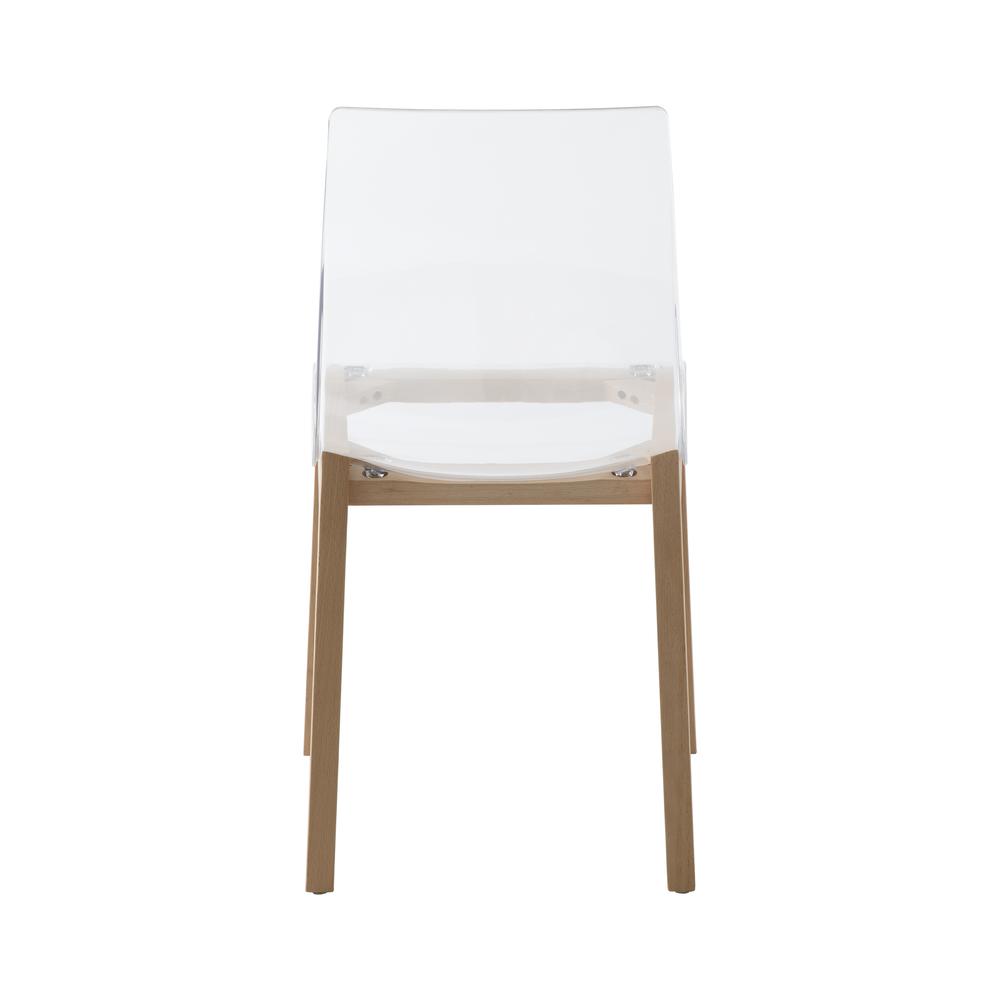 Marsden Modern Dining Side Chair With Beech Wood Legs. Picture 3