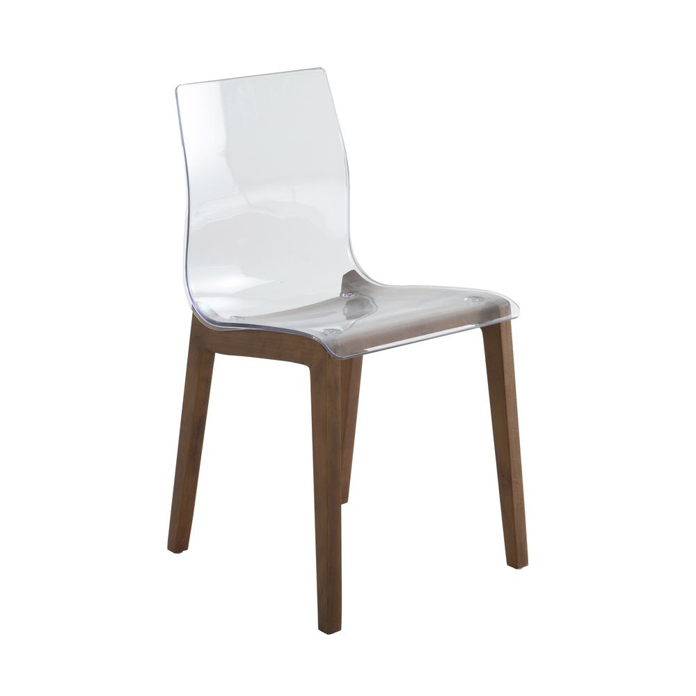 Marsden Modern Dining Side Chair With Beech Wood Legs. Picture 1