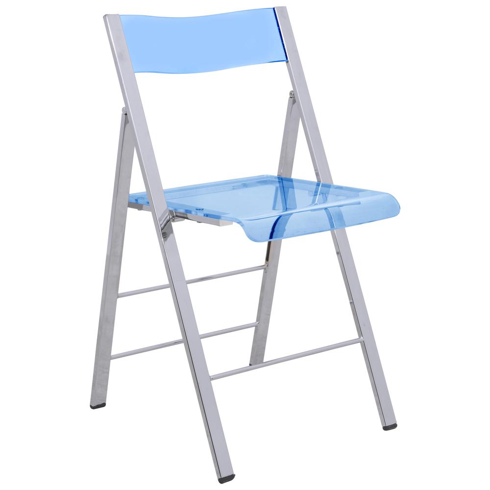 Menno Modern Acrylic Folding Chair. Picture 1