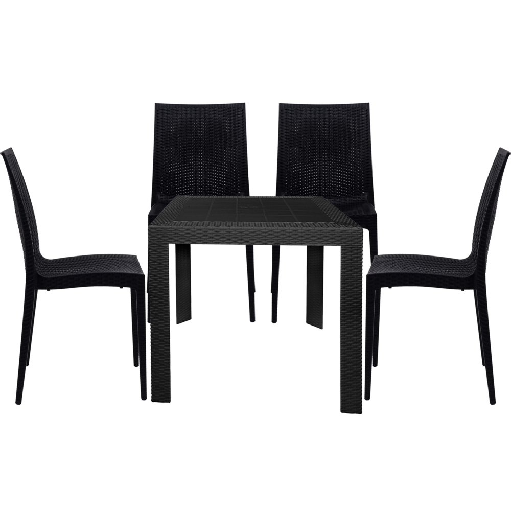 Mace Mid-Century 5-Piece Outdoor Dining Set. Picture 1