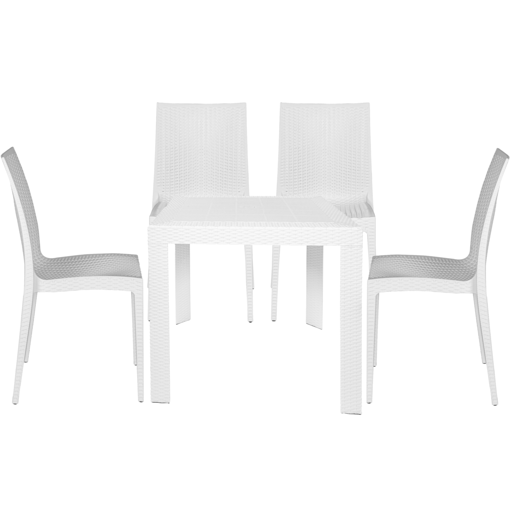 Mace Mid-Century 5-Piece Outdoor Dining Set. Picture 1