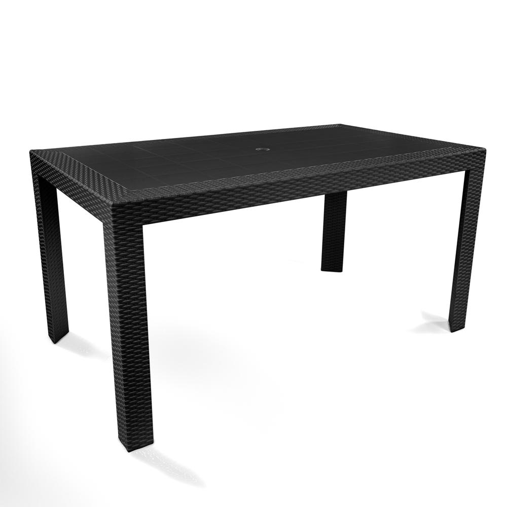 Mace Weave Design Outdoor Dining Table. Picture 1