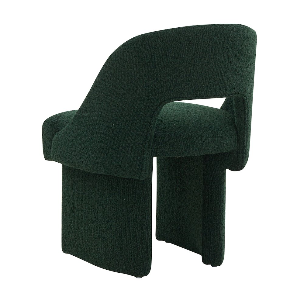 Quell Boucle Accent Chair in Green. Picture 2