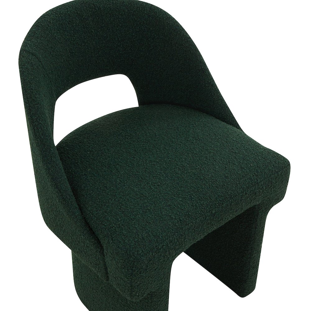 Quell Boucle Accent Chair in Green. Picture 3