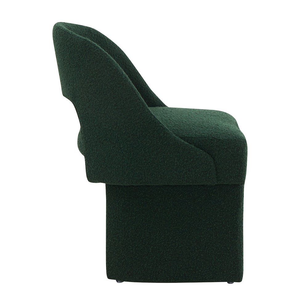 Quell Boucle Accent Chair in Green. Picture 11