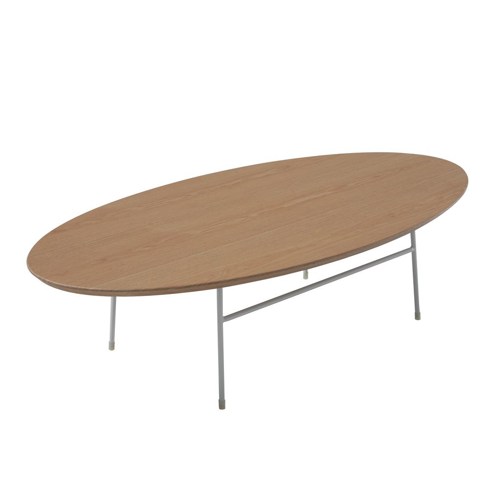 Rossmore Oval Coffee Table with Ash Veneer Top. Picture 4