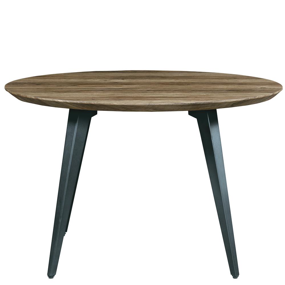 Ravenna Modern Round Wood 47" Dining Table With Metal Legs. Picture 2