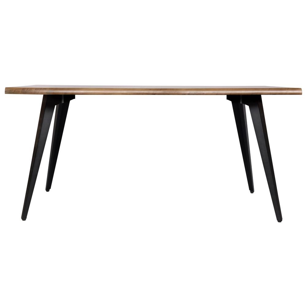 LeisureMod Ravenna Modern Rectangular Wood 63" Dining Table With Metal Legs RTM63BR. Picture 10