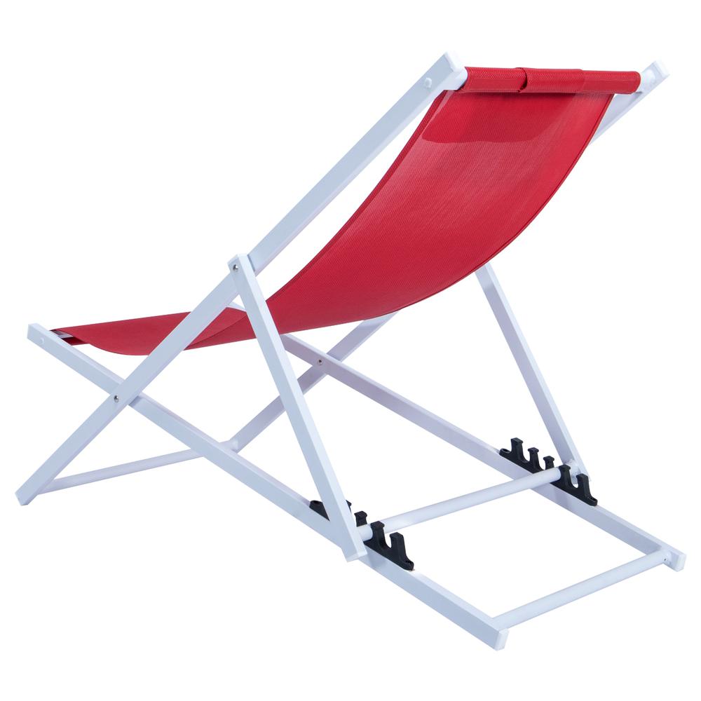 Sunset Outoor Sling Lounge Chair With Headrest. Picture 2