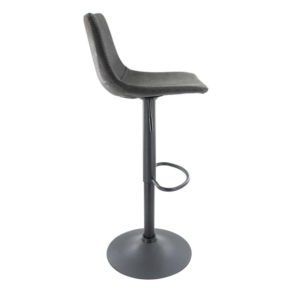 Tilbury Modern Adjustable Bar Stool With Footrest & 360-Degree Swivel Set of 2. Picture 3