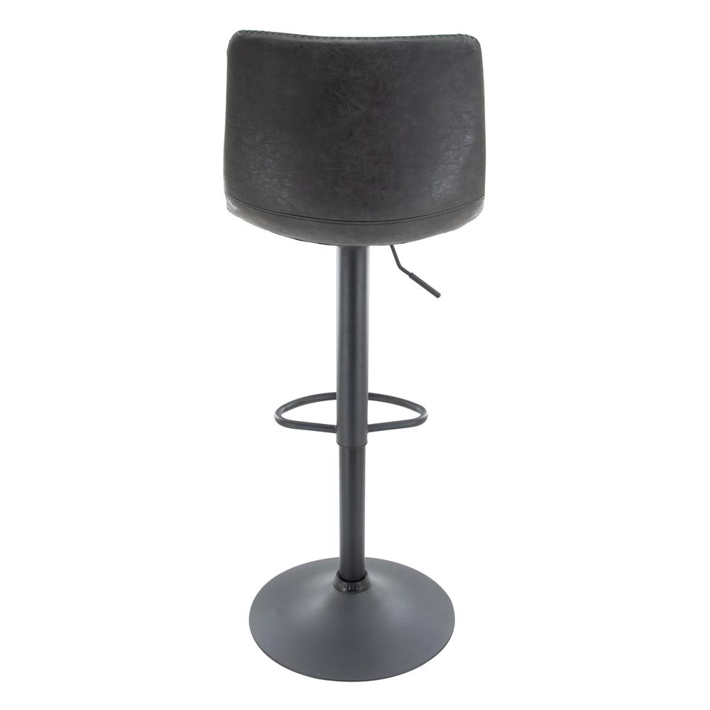 Tilbury Modern Adjustable Bar Stool With Footrest & 360-Degree Swivel Set of 2. Picture 4