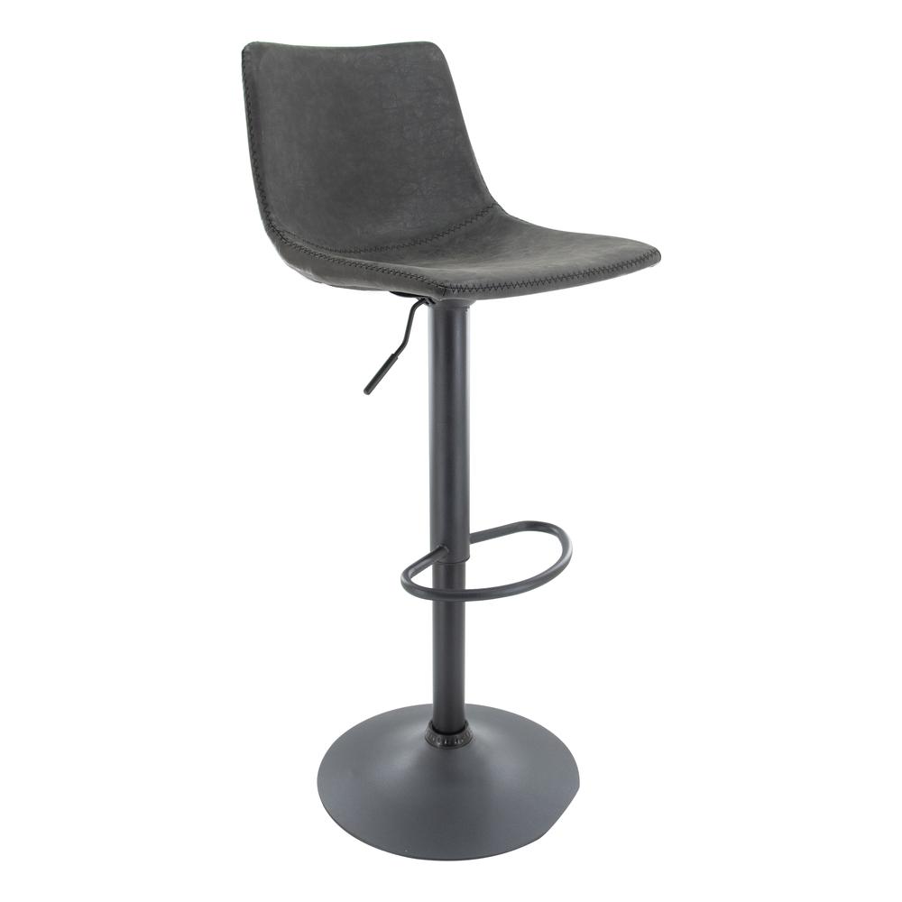 Tilbury Modern Adjustable Bar Stool With Footrest & 360-Degree Swivel. Picture 1